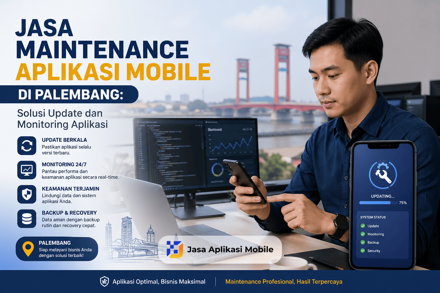 Jasa Maintenance Aplikasi Mobile di Palembang: Solusi Update dan Monitoring Aplikasi